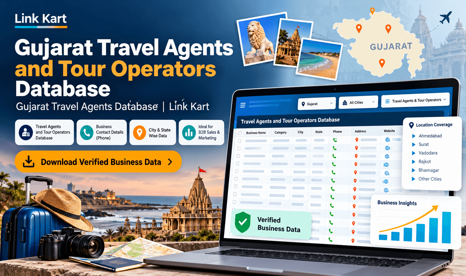 Gujarat Travel Agents Database | Link Kart