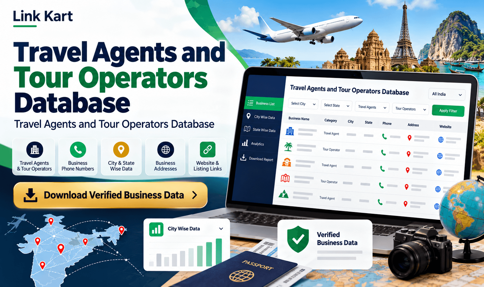 Travel Agents and Tour Operators Database