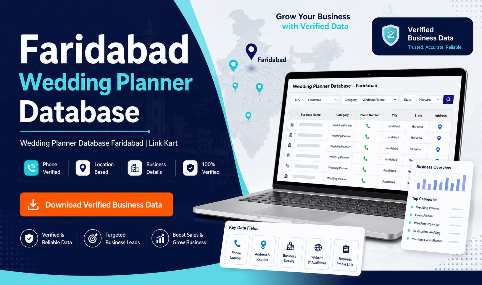 Wedding Planner Database Faridabad | Link Kart